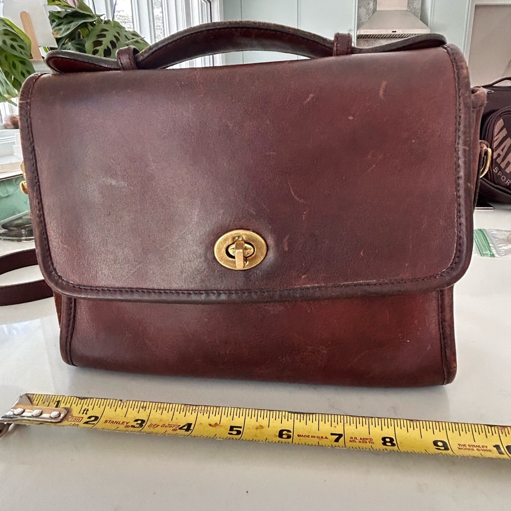 Vintage Coach Court Bag with strap